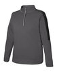 CORE365 Men's Market Snag Protect Mesh Colorblock Quarter-Zip carbon/black OFQrt