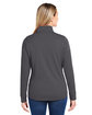 CORE365 Ladies' Market Snag Protect Mesh Colorblock Quarter-Zip carbon/black ModelBack