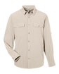 CORE365 Men's Ultra UVP Long-Sleeve Marina Shirt stone OFFront