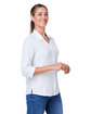 CORE365 Ladies' Ultra UVP Long-Sleeve Marina Shirt white ModelQrt