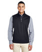 CORE365 Men's Techno Lite Three-Layer Knit Tech-Shell Quarter-Zip Vest  