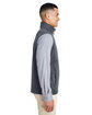 CORE365 Men's Techno Lite Three-Layer Knit Tech-Shell Quarter-Zip Vest carbon ModelSide
