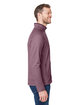 CORE365 Men's Venture Heathered Stripe Full-Zip burgundy/white ModelSide