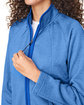 CORE365 Ladies' Venture Heathered Stripe Full-Zip true royal/white FlatBack