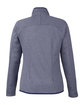 CORE365 Ladies' Venture Heathered Stripe Full-Zip clsc navy/ white OFBack