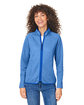 CORE365 Ladies' Venture Heathered Stripe Full-Zip  