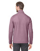 CORE365 Men's Venture Heathered Stripe Quarter-Zip burgundy/white ModelBack