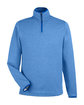 CORE365 Men's Venture Heathered Stripe Quarter-Zip true royal/white OFFront