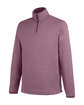 CORE365 Men's Venture Heathered Stripe Quarter-Zip burgundy/white OFQrt