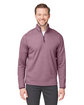 CORE365 Men's Venture Heathered Stripe Quarter-Zip  