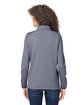 CORE365 Ladies' Venture Heathered Stripe Quarter-Zip clsc navy/ white ModelBack