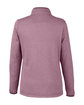 CORE365 Ladies' Venture Heathered Stripe Quarter-Zip burgundy/white OFBack