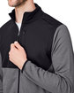 CORE365 Men's Venture Heathered Stripe Hybrid Jacket black/white FlatBack