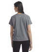 Champion Ladies' Relaxed Essential T-Shirt ebony heather ModelBack
