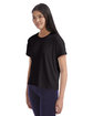 Champion Ladies' Relaxed Essential T-Shirt black ModelQrt
