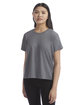 Champion Ladies' Relaxed Essential T-Shirt ebony heather ModelQrt