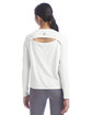 Champion Ladies' Cutout Long Sleeve T-Shirt white ModelBack