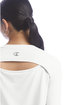 Champion Ladies' Cutout Long Sleeve T-Shirt white FlatBack