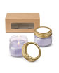 Prime Line USA Made Glass Jar Candle Set lavender ModelSide