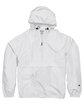 Champion Adult Packable Anorak Quarter-Zip Jacket white FlatFront