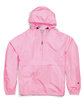 Champion Adult Packable Anorak Quarter-Zip Jacket pink candy FlatFront