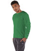 Champion Adult Long-Sleeve Ringspun T-Shirt kelly green ModelQrt