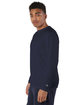 Champion Adult Double Dry Long-Sleeve Interlock T-Shirt navy ModelSide