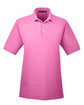 Devon & Jones Men's Pima Piqu Short-Sleeve Polo charity pink OFFront