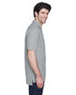 Devon & Jones Men's Pima Piqu Short-Sleeve Polo grey heather ModelSide