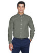 Devon & Jones Men's Crown Collection Solid Broadcloth Woven Shirt  