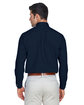 Devon & Jones Men's Crown Collection Solid Broadcloth Woven Shirt navy ModelBack