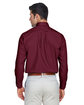 Devon & Jones Men's Crown Collection Solid Broadcloth Woven Shirt burgundy ModelBack