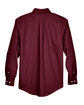 Devon & Jones Men's Crown Collection Solid Broadcloth Woven Shirt burgundy FlatBack