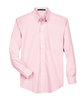 Devon & Jones Men's Crown Collection Solid Broadcloth Woven Shirt pink FlatFront