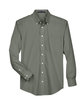 Devon & Jones Men's Crown Collection Solid Broadcloth Woven Shirt dill FlatFront