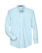 Devon & Jones Men's Crown Collection Solid Broadcloth Woven Shirt crystal blue FlatFront