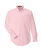 Devon & Jones Men's Crown Collection Solid Broadcloth Woven Shirt pink OFFront
