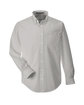 Devon & Jones Men's Crown Collection Solid Broadcloth Woven Shirt silver OFFront