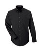 Devon & Jones Men's Crown Collection Solid Broadcloth Woven Shirt black OFFront