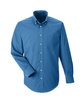 Devon & Jones Men's Crown Collection Solid Broadcloth Woven Shirt french blue OFFront