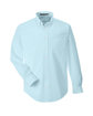 Devon & Jones Men's Crown Collection Solid Broadcloth Woven Shirt crystal blue OFFront