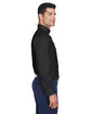 Devon & Jones Men's Crown Collection Solid Broadcloth Woven Shirt black ModelSide
