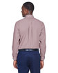 Devon & Jones Men's Crown Collection Gingham Check Woven Shirt burgundy ModelBack