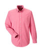 Devon & Jones Men's Crown Collection Gingham Check Woven Shirt red OFFront