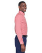 Devon & Jones Men's Crown Collection Gingham Check Woven Shirt red ModelSide