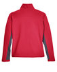 Devon & Jones Ladies' Soft Shell Colorblock Jacket red/ dk charcoal FlatBack