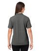 Devon & Jones Crownlux Performance Ladies' Geo Polo graphite/ silver ModelBack