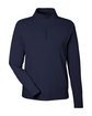 Devon & Jones Ladies' Raleigh Stretch Quarter-Zip navy OFFront