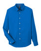 Devon & Jones CrownLux Performance Men's Spencer Poplin Shirt frnch blu mlnge FlatFront