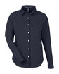 Devon & Jones CrownLux Performance Ladies' Spencer Poplin Shirt navy melange OFFront